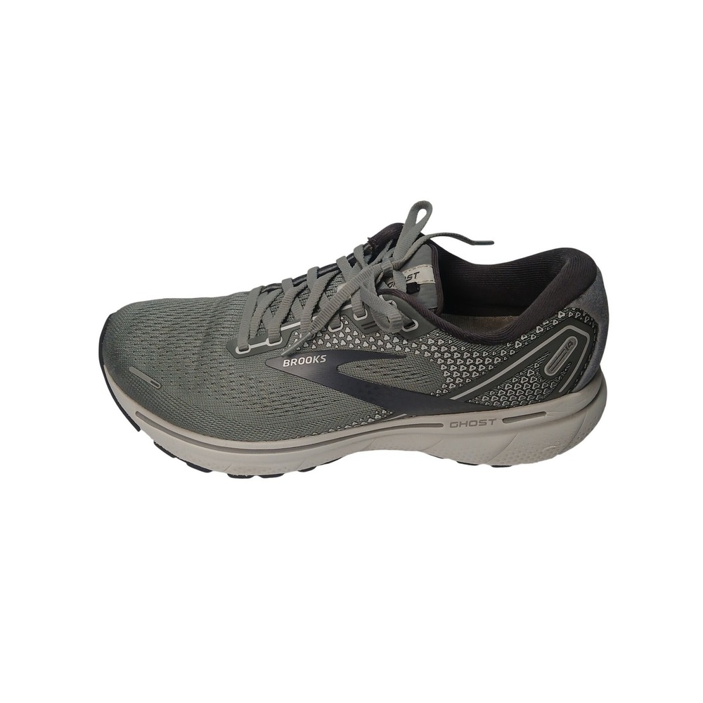 Brooks Ghost 14 Running Shoes Mens 9 (D) Grey Black 1103691D067 Neutral Sneakers